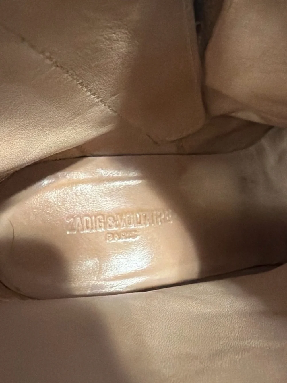 Zadig & Voltaire Tan Suede Ankle Booties